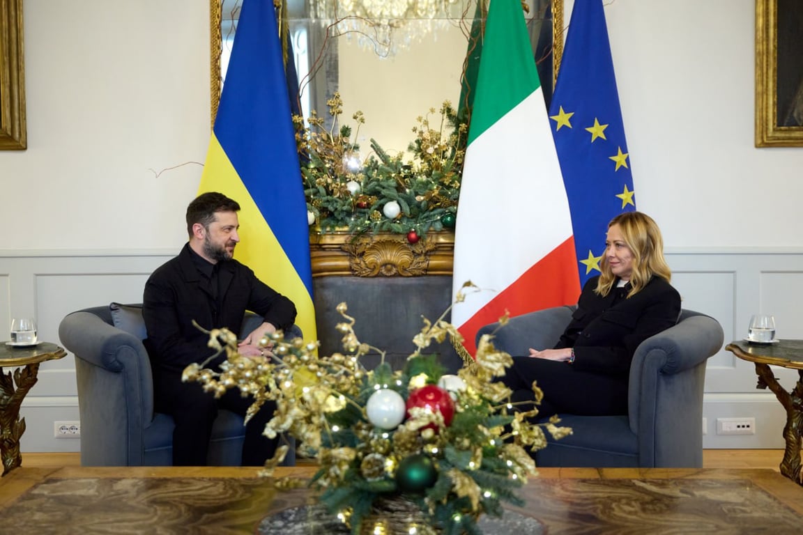 Зустріч Зеленського і Мелоні 9 грудня