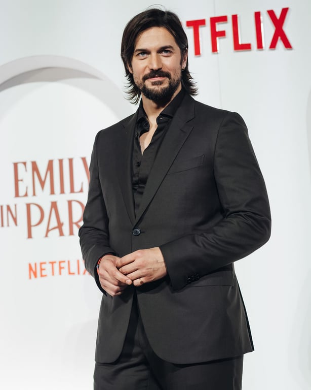 Лукас Браво на презентації "Емілі в Парижі" в Римі