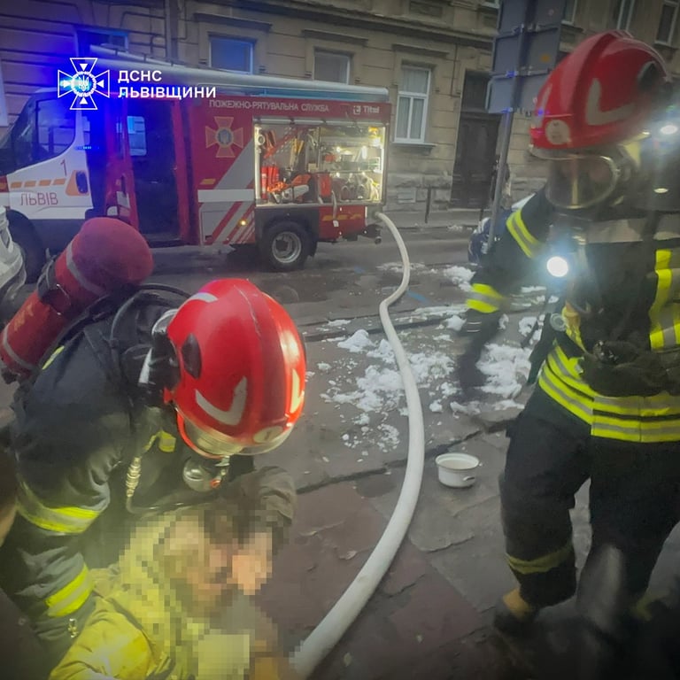 Пожар во Львове