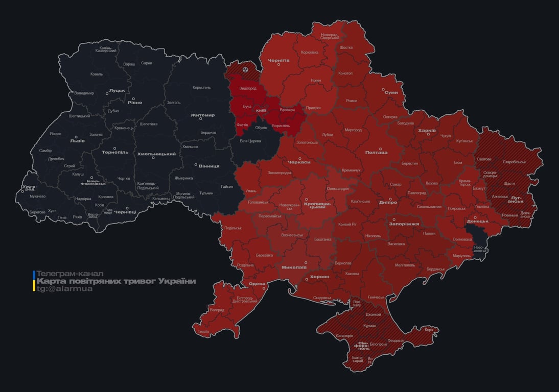 У Києві працює ППО на тлі атаки дронів 8 листопада