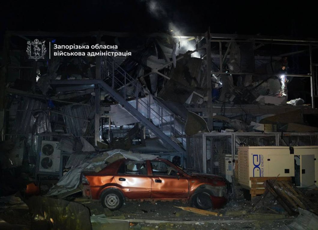 Разрушения после обстрела 