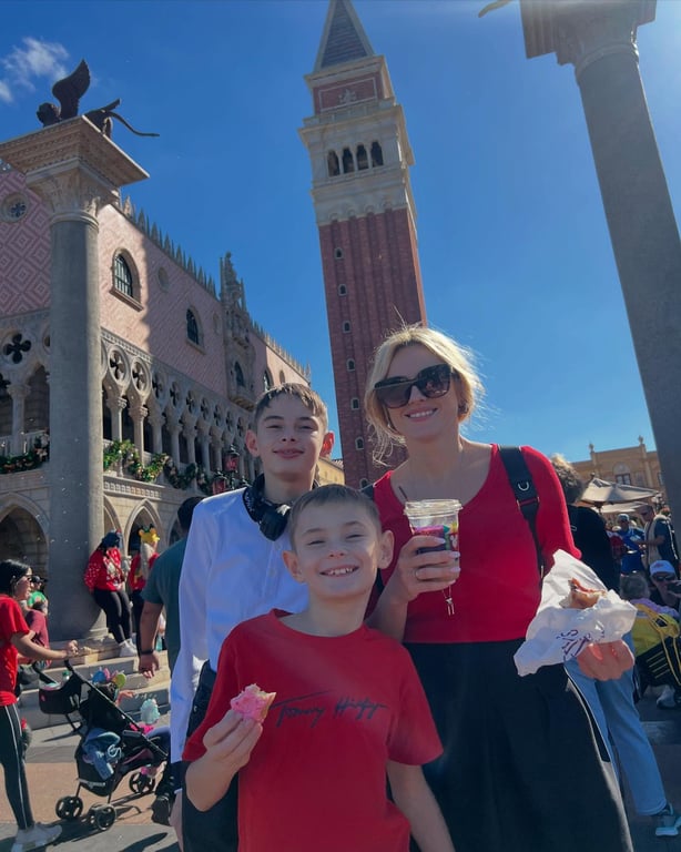 Ірина Федишин зі своїми синами