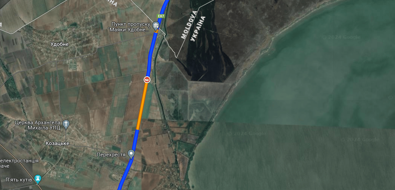 Затори на автомобільній трасі Одеса — Рені сьогодні увечері, 28 квітня