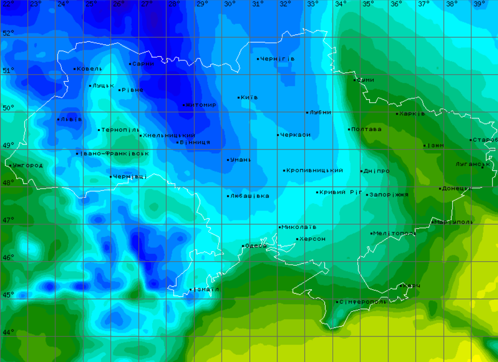 Пpoгнoз пoгoди в Укpaїнi 19 лютoгo