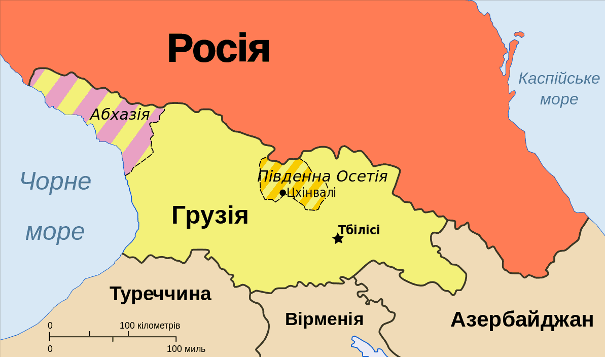 карта Грузії
