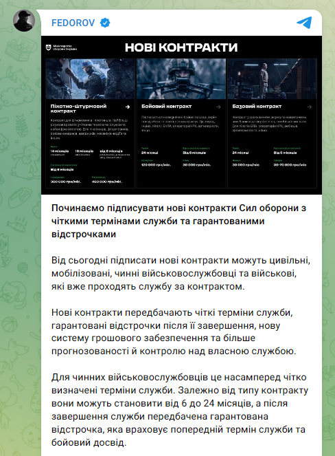 Федоров пояснив, як оформити новий контракт