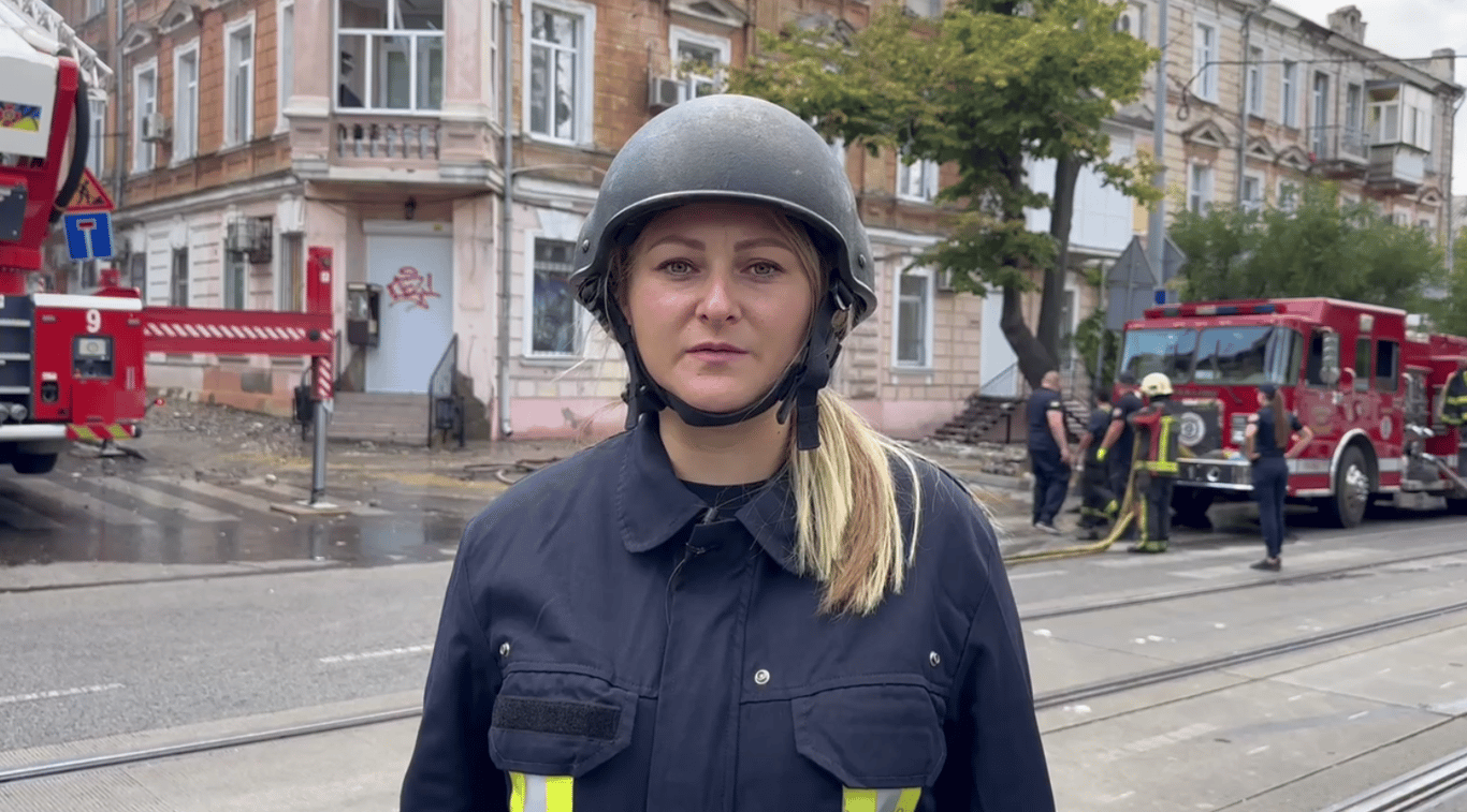 ГСЧС о пожаре в центре Одессы 30 июля