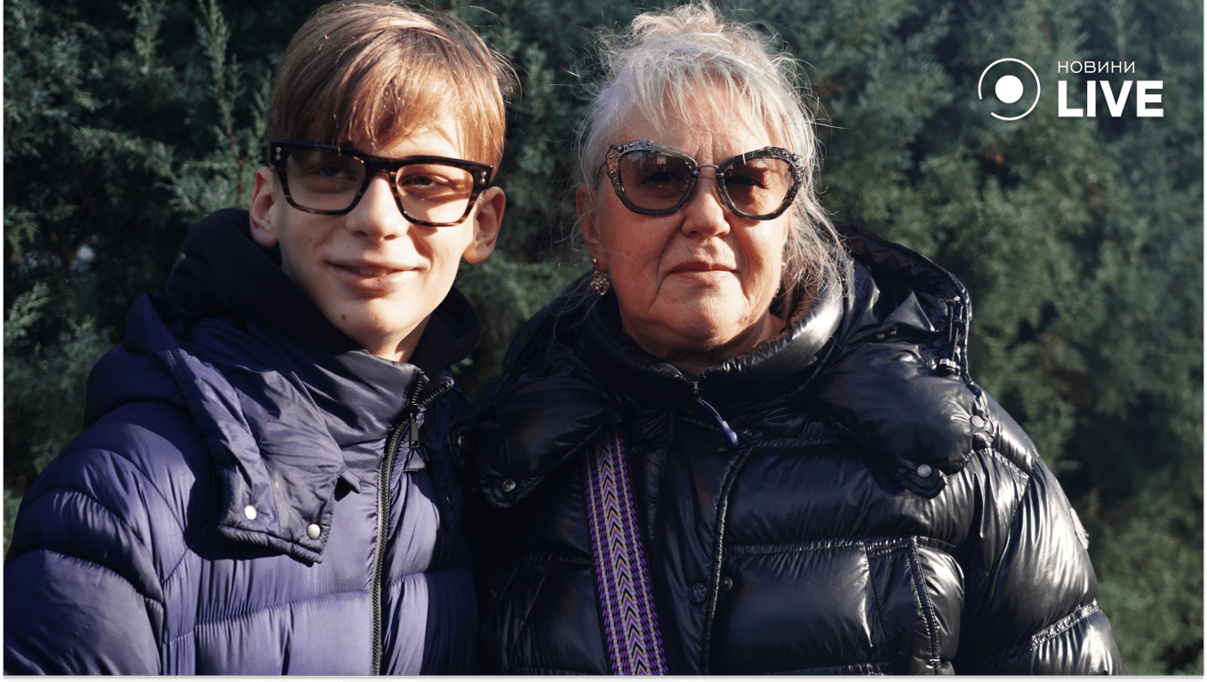 Одесситка Ирина с сыном. Фото: Новости.LIVE/ Юлия Браславская