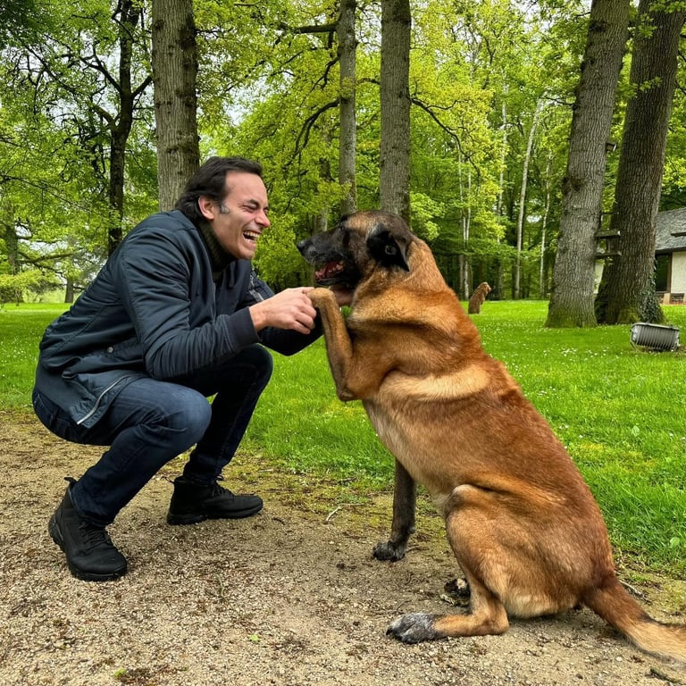 Ентоні Делон з собакою Лубо. Фото: instagram/therealanthonydelon