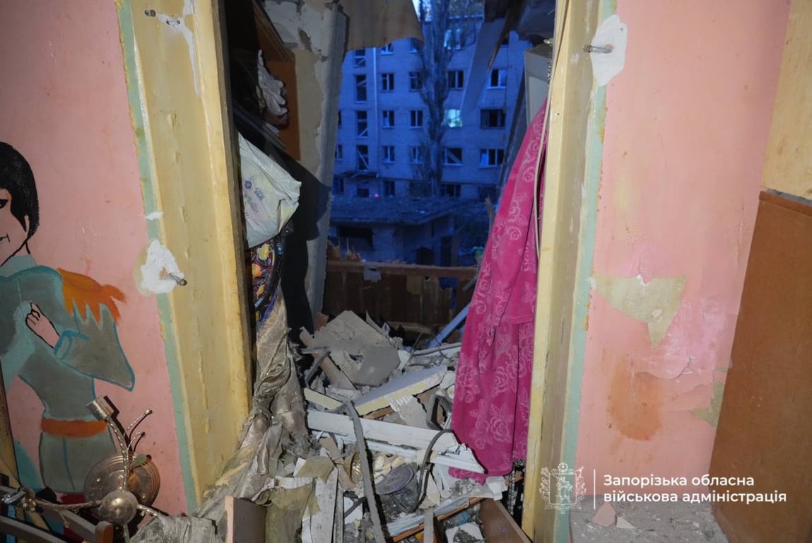 Удар по гуртожитку в Запоріжжі 30 жовтня
