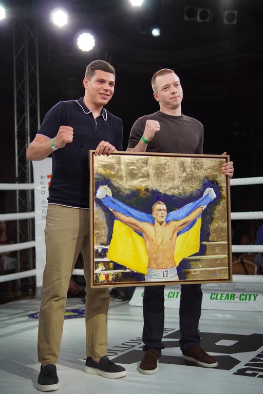 Награждение на вечере бокса в Одессе