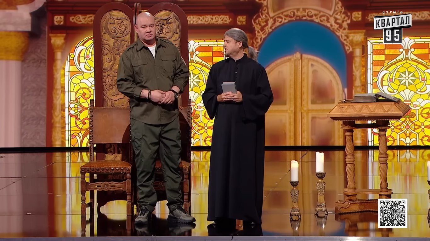 Актеры "Квартал 95" сыграли Андрея Ермака. Фото: скриншот