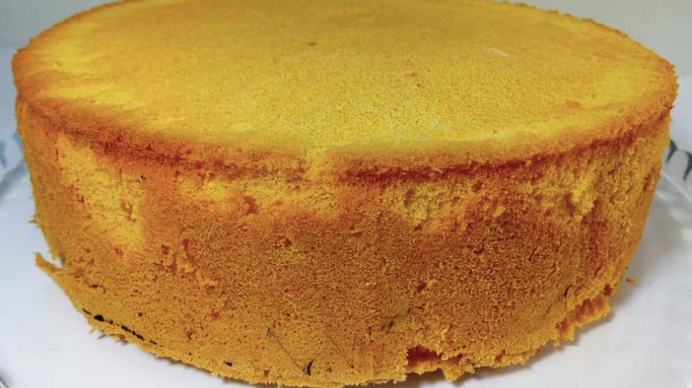 рецепт бісквіту з крохмалем