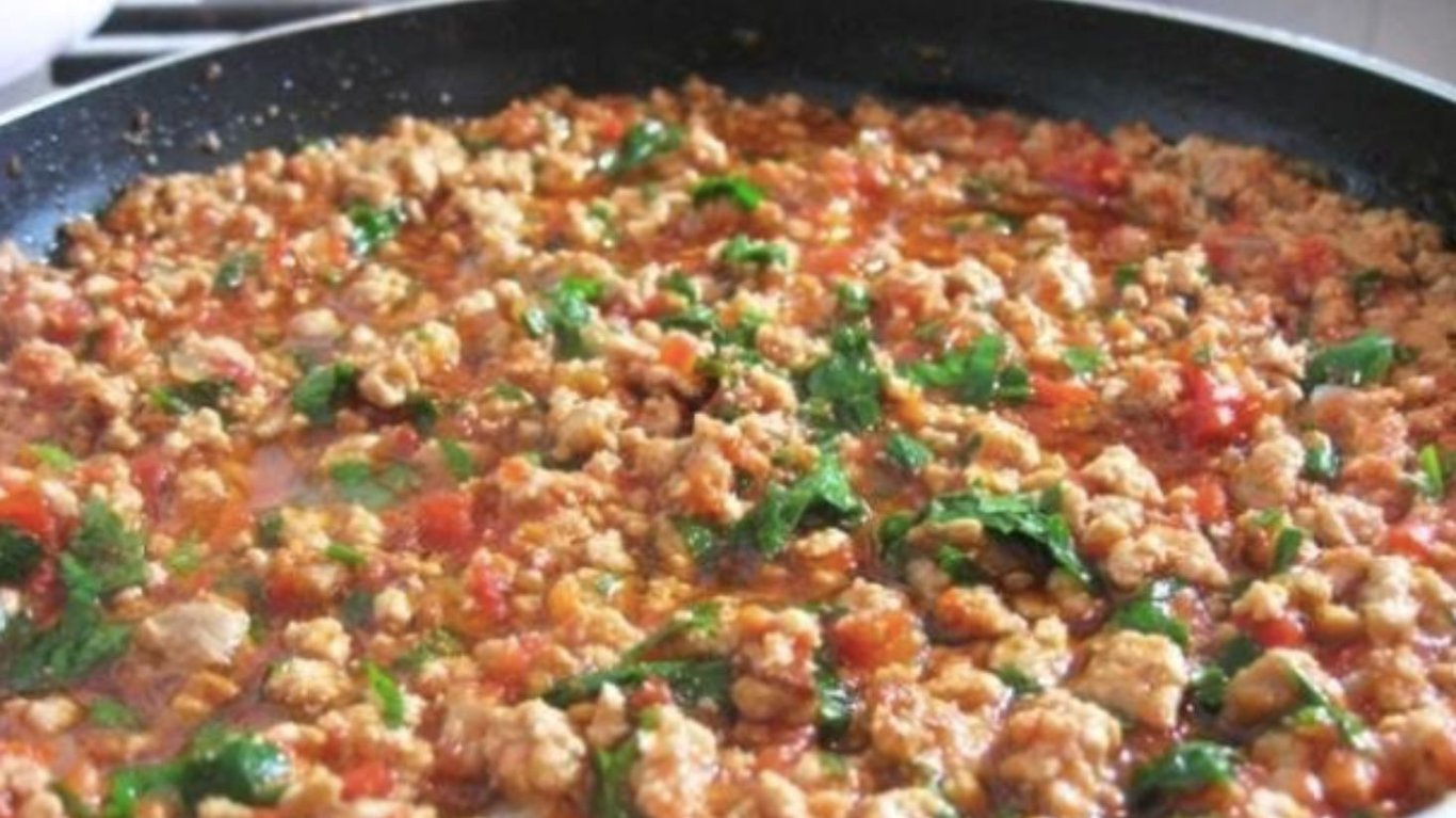 як приготувати підливу з фаршем 