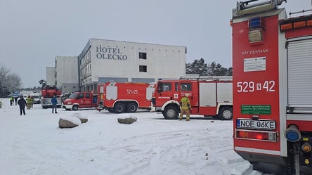 В Польщі спалахнув готель, в якому жили українські біженці - 285x160