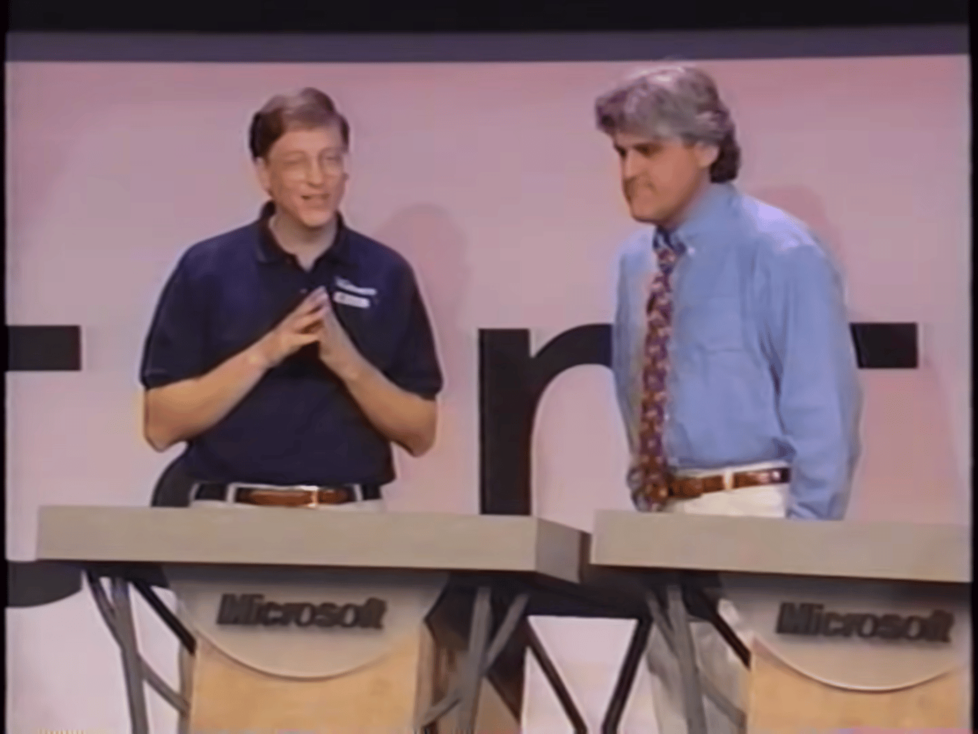 Билл Гейтс на презентации Windows 95