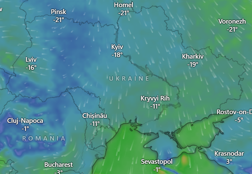 Погода в Україні у лютому