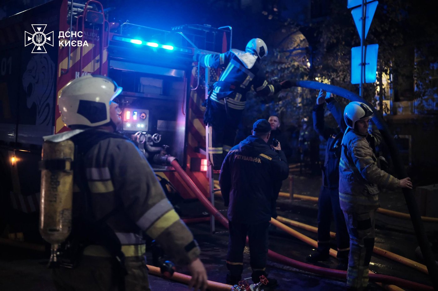 Пожежа у будинку у Києві