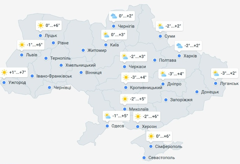 погода 2 грудня