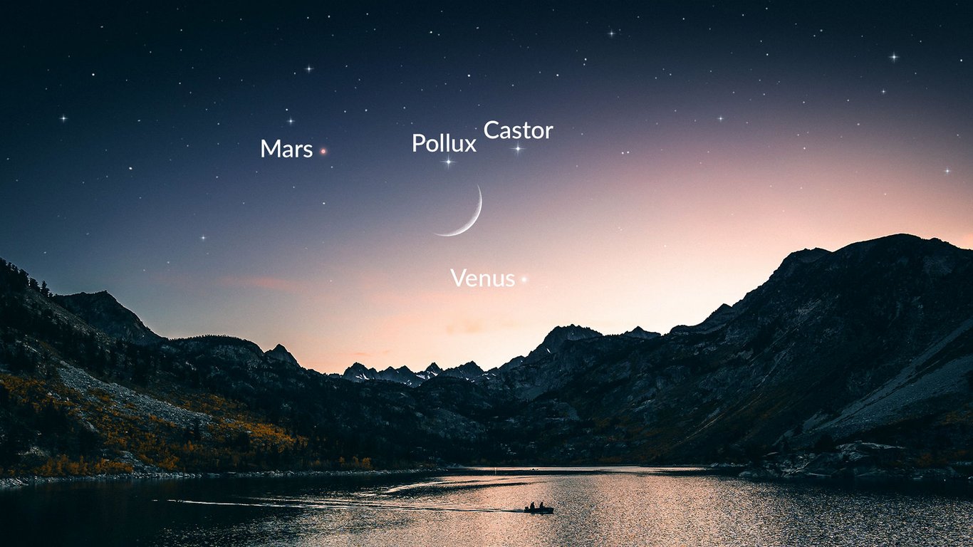 Соединение Луны и Венеры — когда ждать в ноябре 2023