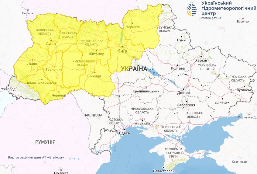 Карта дождей