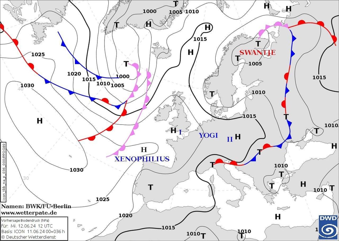 яка погода буде в Україні 12 червня