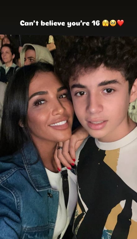 Санта Дімопулос з сином Даніелем