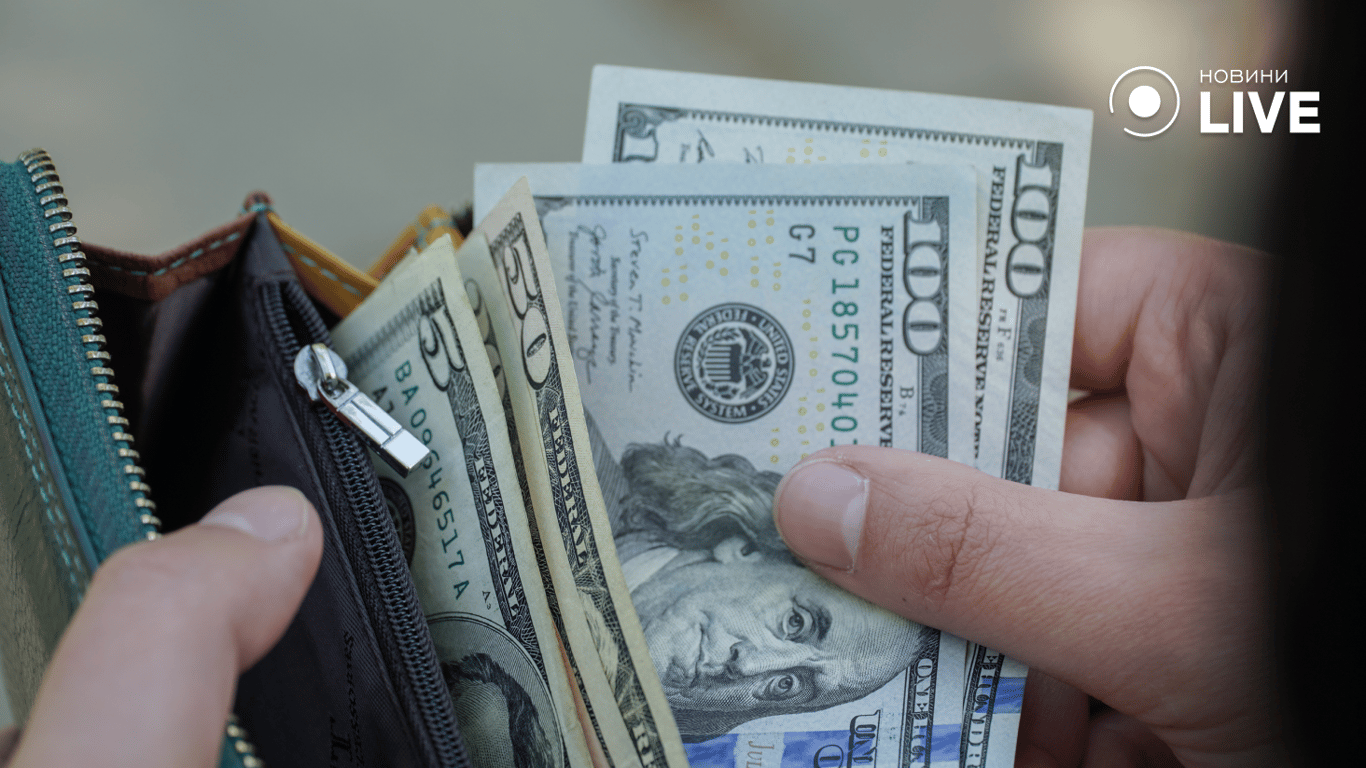Долари у гаманці. Фото: Новини.LIVE
