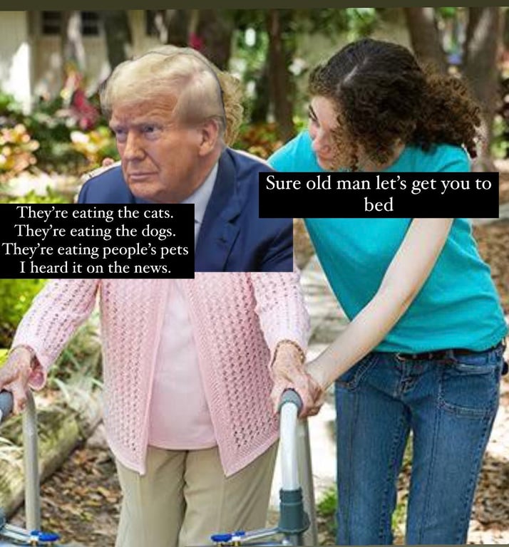 мем о Трампе на дебатах