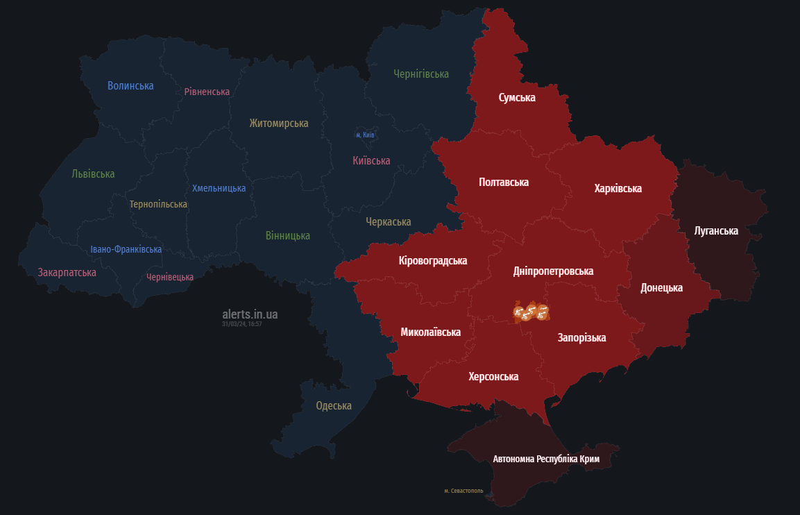Ворог запустив ракети — які міста в небезпеці