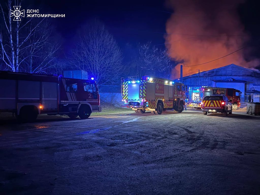 Пожежа на складі в Житомирі