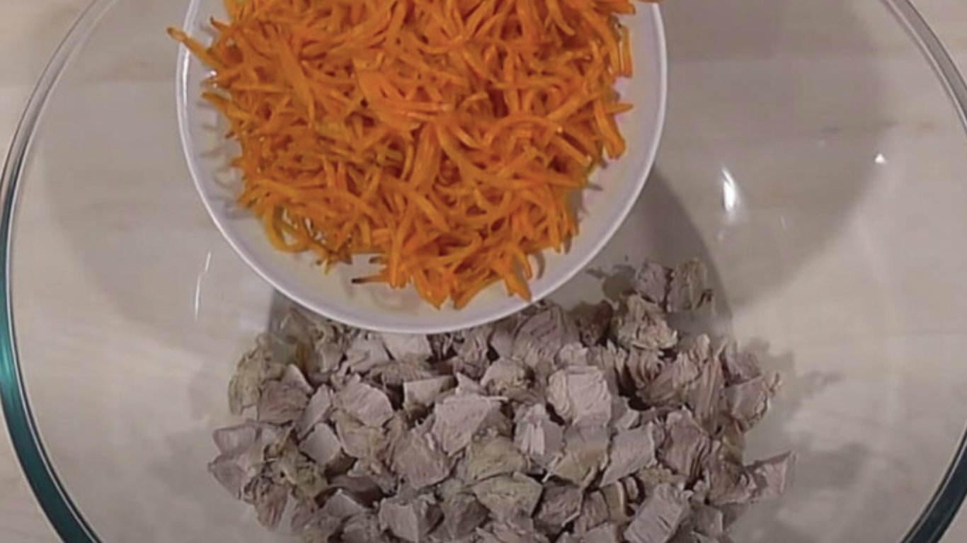 рецепт салату зі свининою