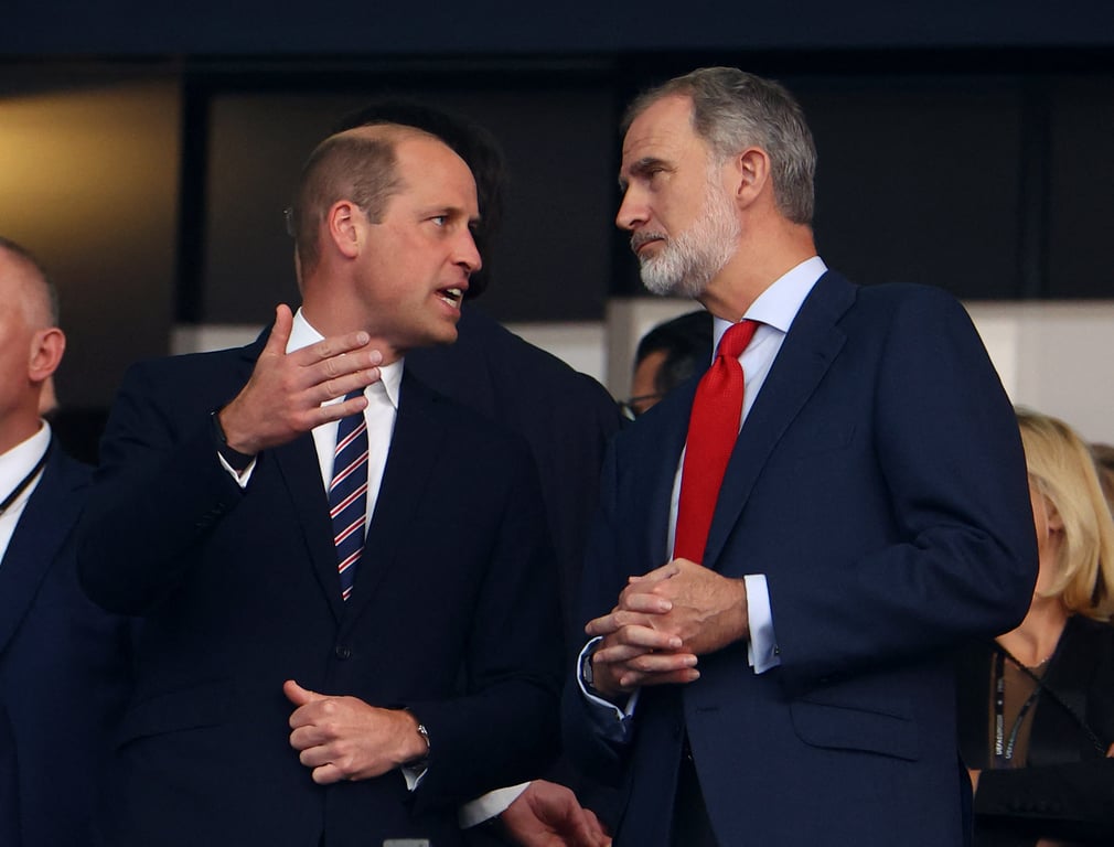 Принц Вільям із королем Іспанії