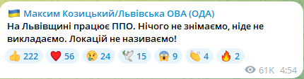 Уранці 24 січня 2025 року на Львівщині працювала ППО