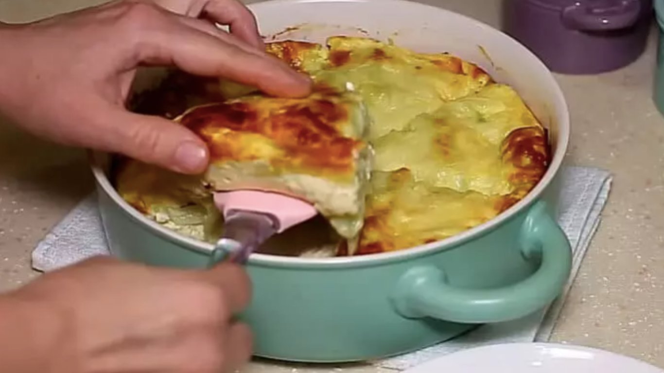 рецпт пирога з лавашем та сиром