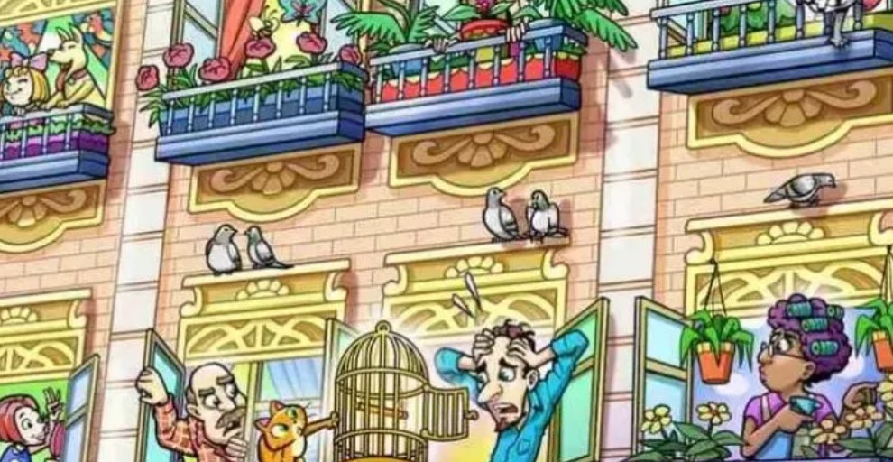 Сонячний день був раптово зіпсований — допоможіть сусіду знайти папугу-втікача - фото 1