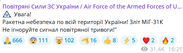 тривога в Україні