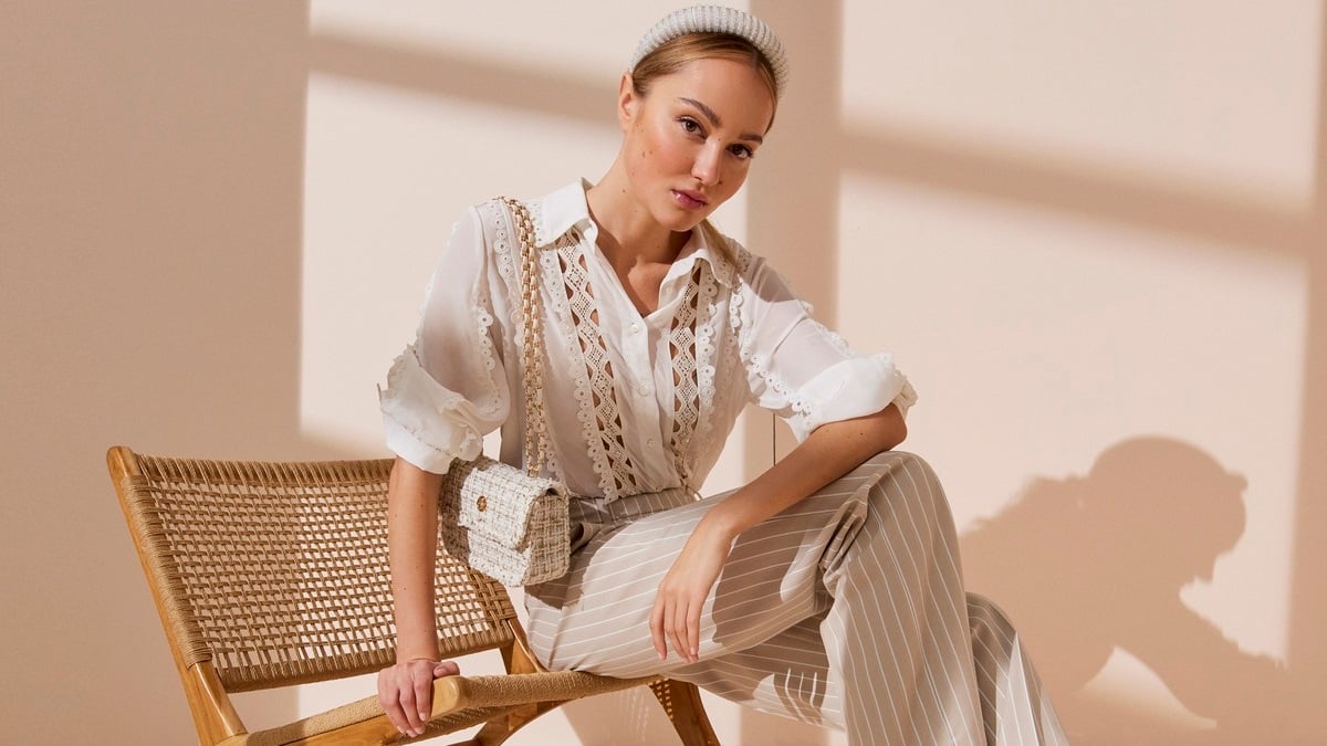 Blouse with ruffles is a perfect choice for spring