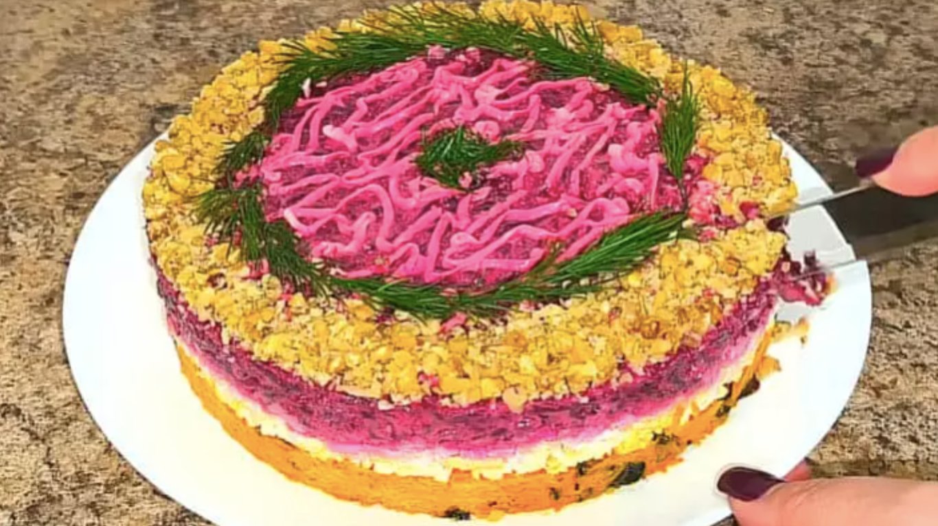 рецепт святкового салату