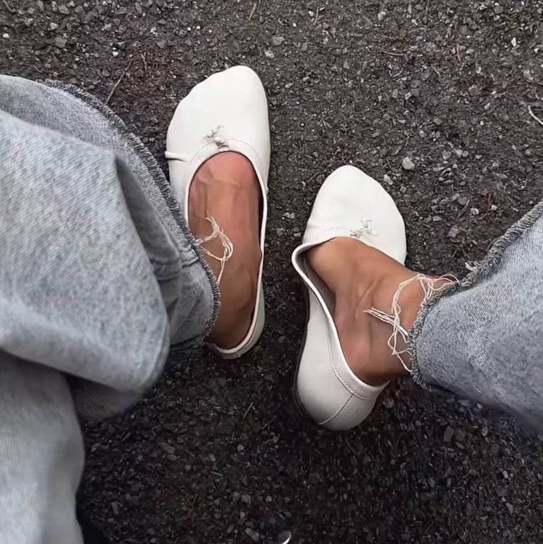 You can wear ballet flats in summer