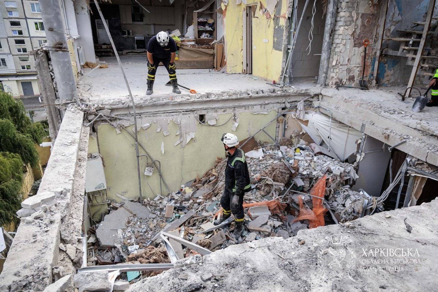 Russian attack on Kharkiv on August 18