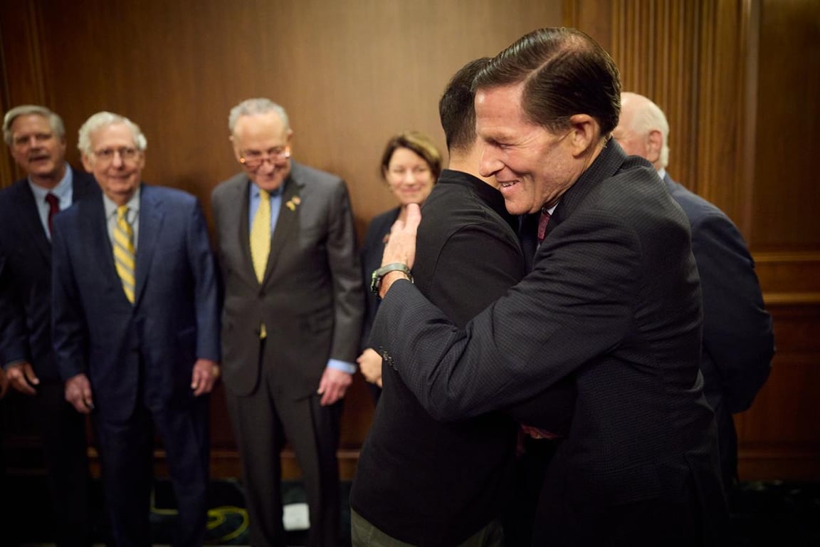 Володимир Зеленський на зустрічі з делегацією Сенату США 26 вересня 2024 року