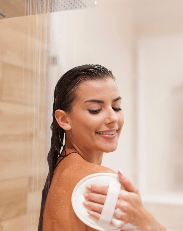 The shower is the best option for summer