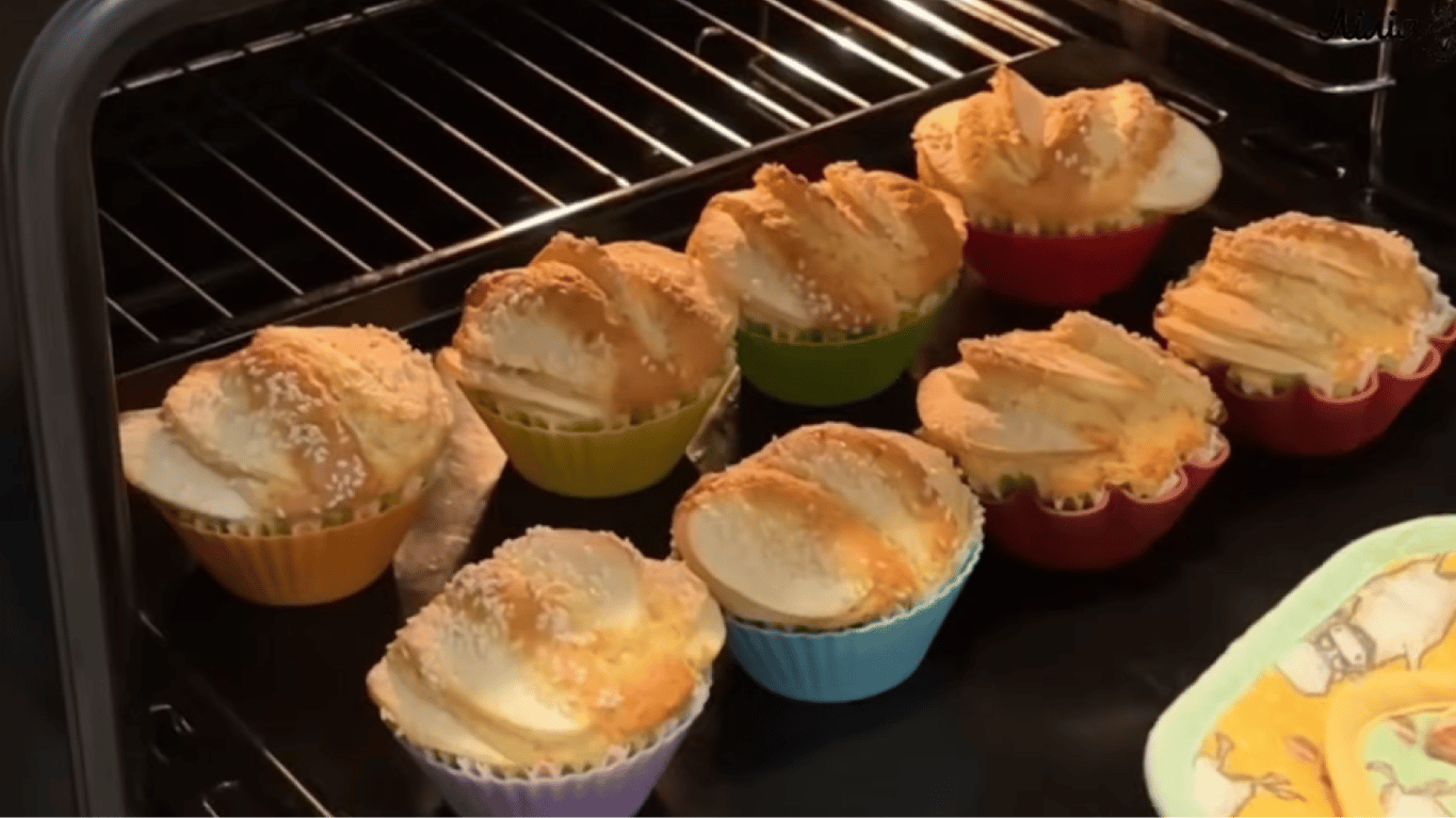 Кекси з яблуком і кунжутом