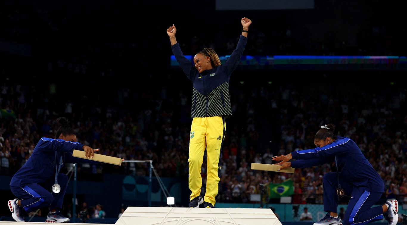 Симона Байлз и Ребека Андраде