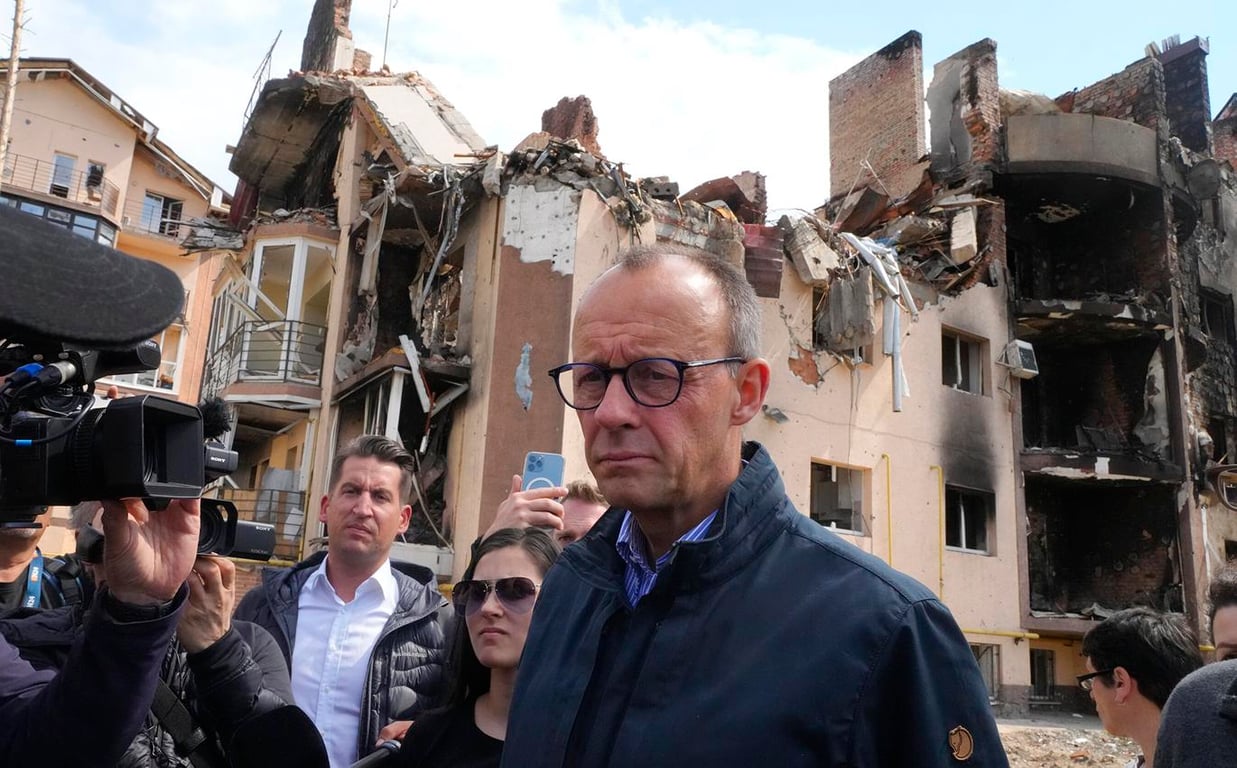 Мерц в Ірпені