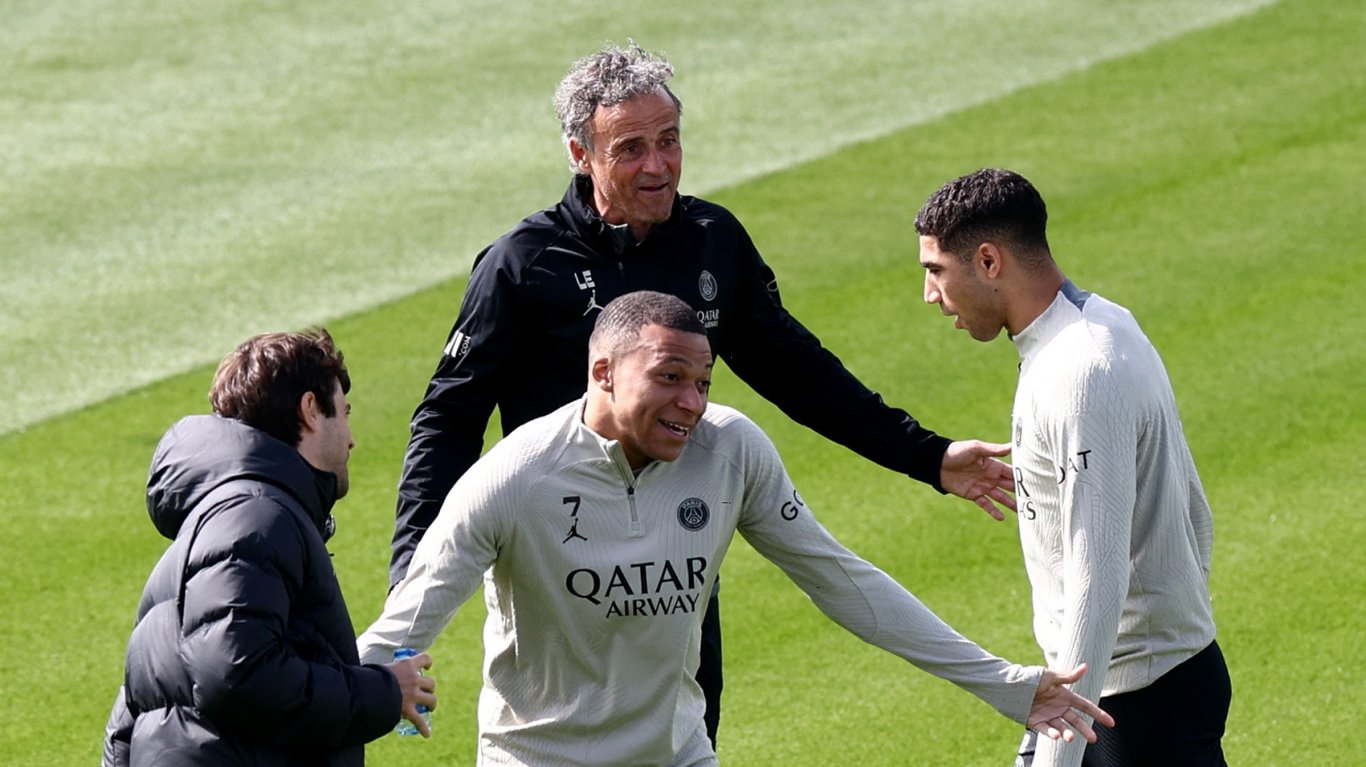 Луїс Енріке та Мбаппе