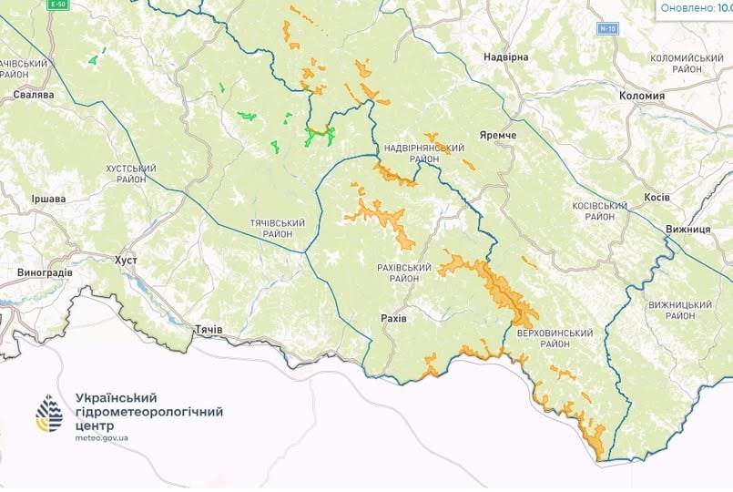 Сніголавинна небезпека в Україні 11 березня 2025 року