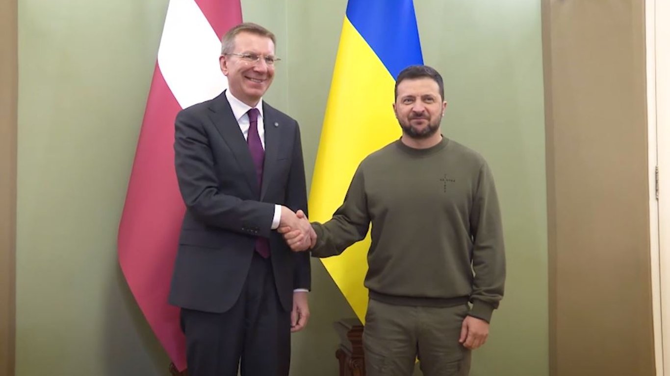 Зеленський провів 24 листопада в Києві зустріч з президентом Латвії