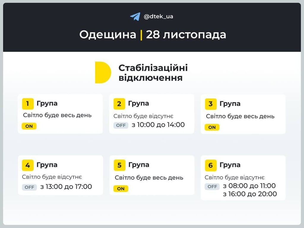 Графики ограничения на Одесщине - когда ждать свет завтра - фото 1